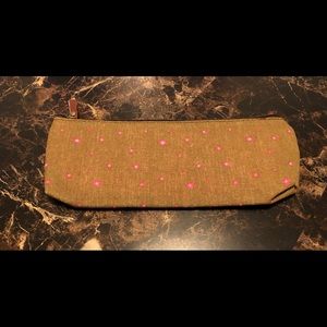 Canvas Floral Makeup Bag/pencil case